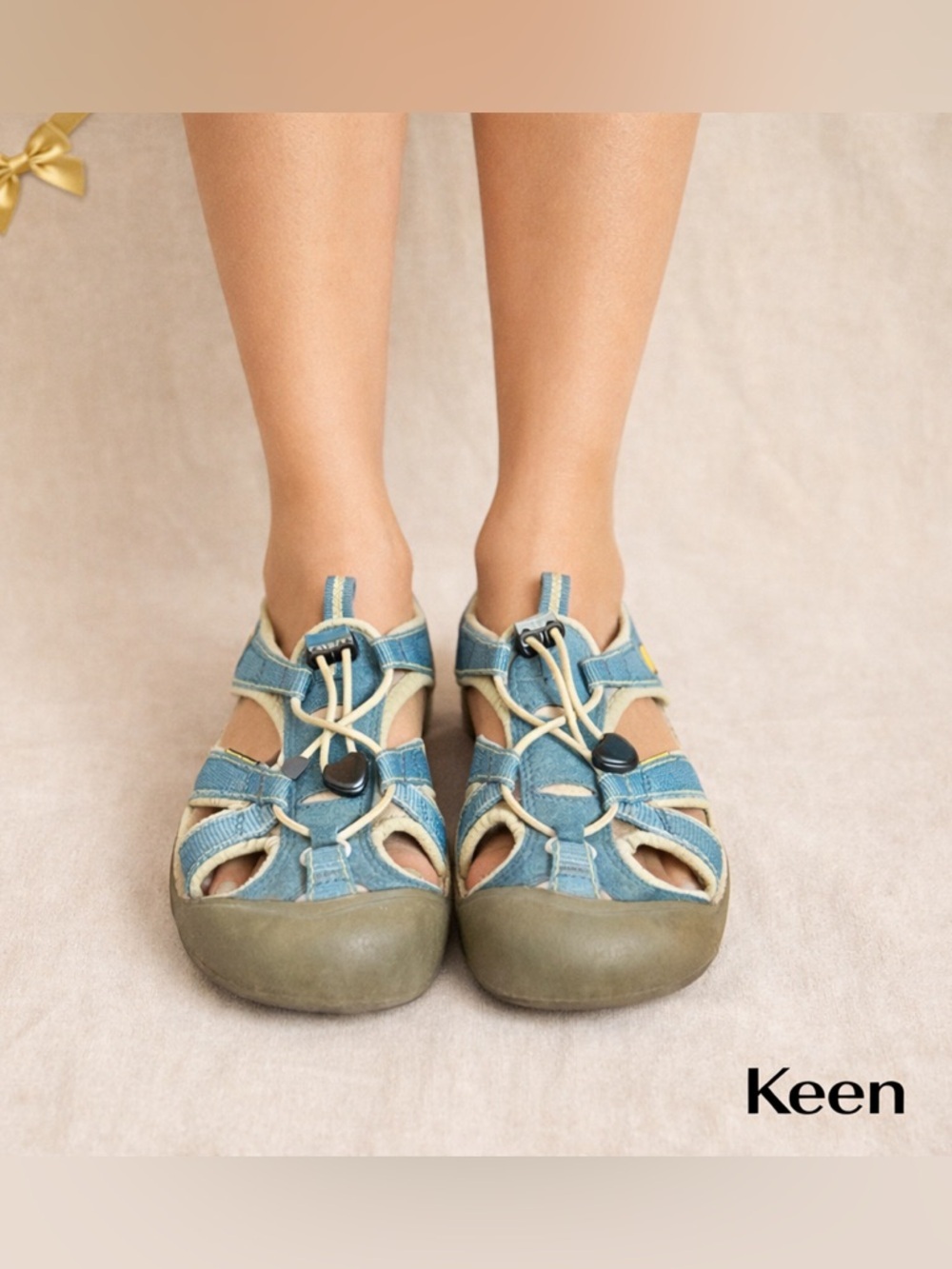 Keen Waterproof Sandals Size 8.5 Blue & Grey
